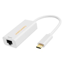 CableCreation USB C to Ethernet Adapter, USB Type C (Thunderbolt 3) to RJ45 Gigabit Ethernet LAN Network Adapter Compatible with Steam Deck, MacBook Pro,MacBook Air,M1/M2,iPad 2022,Galaxy S22 Ultra image 1