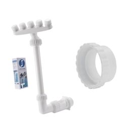 ATORSE Swimming Pool Waterfall Fountain Spray Fitting Replace Backyard 360 Rotating Double Layer Adapter image 4