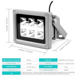 Mulzi UV Light for Artwork - LED 3D Printer 405nm Lamp for Solidifying Photosensitive Resin, SLA, DLP, LCD 3D Printing image 2