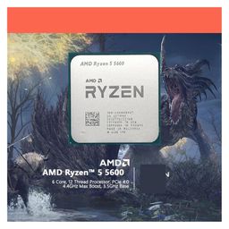 dspdvwow CPU Processor AMD Ryzen 5 5600 R5 5600 3.5 GHz Six-Core Twelve-Thread CPU Processor 7NM 65W L3=32M 100-000000927 Socket AM4 NO Fan image 2