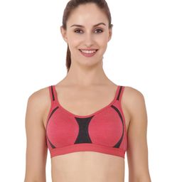floret Non Padded/Non-Wired & Seamless/Full Coverage Sports Bra (in, Numeric, 34, 34, B, 30, Regular, Red) (in, Numeric, 34, 34, B, 30, Regular, Red) image 1