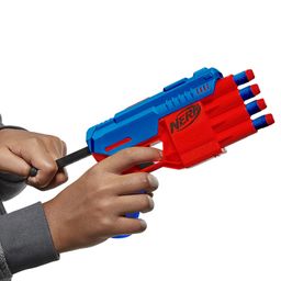 Nerf Alpha Strike Claw Qs-4 Blaster 4 Official Nerf Elite Foam Darts,Multicolor image 5