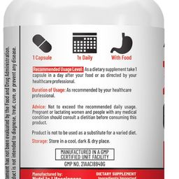 Nutrija Boron 6MG as Boron Citrate/Aspartate/Glycine Complex in each Serving - 60 Capsules image 3