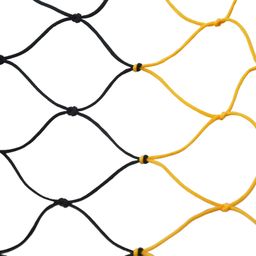 crm traders CRM TRADERS® Handcrafted Nylon Rope Hammock Swing Hanging Net Mesh Sleeping Bed for Kids - Yellow and Black image 3