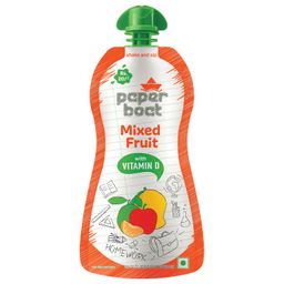 Paper Boat Mixed Fruit Juice, Enriched with Vitamin D, No added Preservaties and Colours (Pack of 9, 150ml Each) image 2