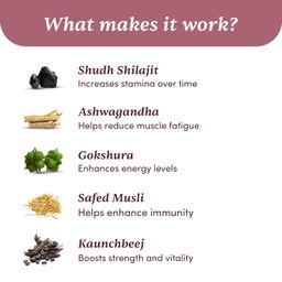 Man Matters Shilajit Ashwagandha, Gokshura, Safed Musli Capsules For Men | 60 Capsules | 20 Ayush-Approved Ayurvedic Herbs | Helps Maintain Overall Health image 3