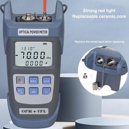 ljcm Optical Power Meter, Optic Cable Tester Sensitive Chip Calibration Function Robust Fiber Cable Detector 15KM 15MW ‑70 to +10dbm Visual Fault Locator image 3