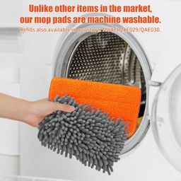 MONJAY 3 in 1 Fan Cleaner Duster with 159cm Extendable Long Handle for Ceiling Fan Blade,Fan Cleaning Mop with 2 Microfiber Mop Head for Dusting Ceiling Fan Washable Pads for Wipe Wall image 5