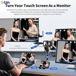 ETZIN Wireless HDMI Receiver and Transmitter USB-C Extender Kit,Plug & Play 50M/165FT Portable 2.4G/5G Wirelessly Simultaneous Expansion for Multiple Screens and Camera to TVs,Projectors EPL-1403H image 5