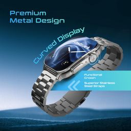 Fastrack Astor FS2 Pro Smart Watch, 1.96” AMOLED Display, 410 * 502 Pixel Resolution, SingleSync BT Calling, AI Voice Assistant, 100+ Sports Modes & Smartwatch Faces, Upto 5 Day Battery, IP68 (Black) image 3