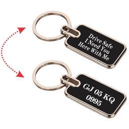 moxter Personalized Premium Metal Key Chain With Name Engraved, (Pack Of 1Black) image 3