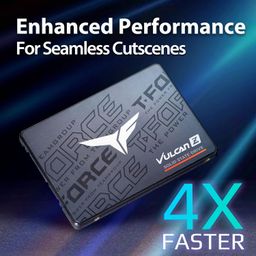 TeamGroup T-Force Vulcan Z 256GB Gaming SSD, Sata III 6Gbps Interface, SLC Cache, 3D NAND TLC, 2.5 Inch Form Factor, Internal Solid State Drive, Speed Up To 520/430 MB/s, High Performance, Low Latency image 4