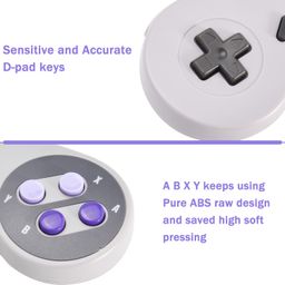 2 Pack kiwitatá SNES Remote Wired Gamepad Controller Compatible with Original SNES Console Super Entertainment Game System image 2