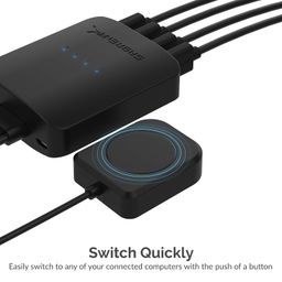 Sabrent USB 2.0 Sharing Switch up to 4 Computers and Peripherals LED Device Indicators (USB-USS4) image 4
