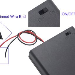 LAMPVPATH (Pack of 2) 4 AA Battery Holder with Switch, 6V Battery Holder with Switch, 4X 1.5V AA Battery Holder with Leads and Switch image 3