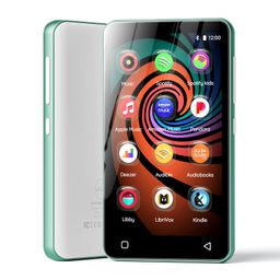 160GB MP3 Player with Bluetooth and WiFi, innioasis Music Player with Spotify,Pandora,Amazon Music,4" Touch Screen Android MP4 MP3 Player for Kids with Libby,Audible,Spotify Kids (White+ Green) image 1