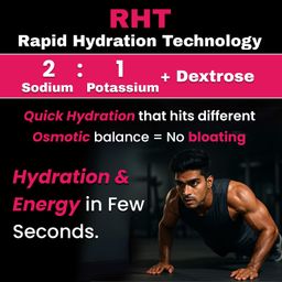 Drink R3 Energy Drink Mix | Electrolyte Powder with 7 Essential Electrolytes ( Na, K, Mg, Cl, Zn, Ca) + Vitamin B Complex (B3, B5, B6, B12) + Vitamin C + Vitamin D | For Hydration & Sustained Energy | Raspberry Flavour | 200 grams image 5