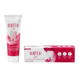 Dente91 SHE Toothpaste Specially Crafted for Women, Remove Plaque Contains Folic Acid & Vitamins (B6, E, D3), Cinnamon & Ginger Flavour, Free from SLS, Fluoride & Paraben 100g (Pack of 1) image 1