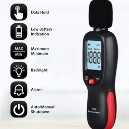 LABART Decibel Meter 30-130 dBA Digital Sound Noise Level Reader Portable Tester with Calibration for Classroom, Home, School, Outdoor, Environment image 4