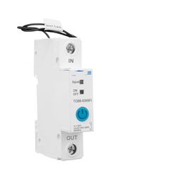 1pcs 63A Smart Energy Meter Single Phase WIFI Kw Hour Measurement Monitoring Smart Home Circuit Breaker Relay Timer TOMZN image 2