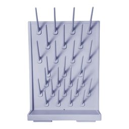 ATORSE Lab Drying Rack with 27 Detachable Pegs Multipurpose Test Tube Draining Rack Light Gray image 3