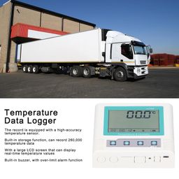 fafeicy Temperature Data Logger, USB Temperature Logger with LCD Display for Office Workshop image 3