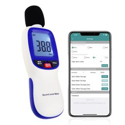 Decibel Meter, Bluetooth-Enabled Digital Sound Level Meter Portable SPL Meter 30~130dBA Range MAX/MIN Data Hold with LCD Display Backlight for Home, School and Workplace to Accurate Sound Measurement image 1