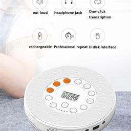ubervia CD Players - Rechargeable Portable Bluetooth CD Player Compact Music CD Disc Player for CarTravel Home Audio Boombox with Stereo Speaker LCD Display Support CD USB AUX Input Color Blue image 4
