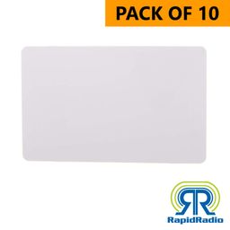 RapidRadio RRHFSM01 HF 13.56 MHz ISO 14443A FM1108 Mifare 1K Compatible Plain White RFID Smart Cards - Pack of 10 image 3