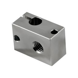 POLISI3D 500℃ High Temperature Plated Copper Heater Block Compatible with PT100 Cartridge Sensor Version V6 Hotend Titan Aero Extruder Prusa i3 MK3 MK3S 3D Printer (Copper) image 4