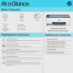 HP Smart Tank 585 All-in-One WiFi Colour Printer image 5