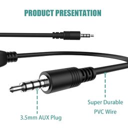 eanetf HANGYAN Usb To Aux Audio Adapter, 3.5Mm Male To Usb Female Adapter For Playing Music With U-Disk In Your Car,Orked Only When Your Car 3.5Mm Aux Port Must Has Audio Decoding Function - 2 Pack image 3