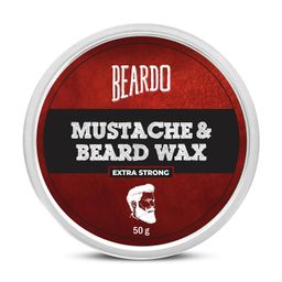 Beardo Beard and Mustache Wax, 50 gm | Beard Wax for Beard & Mustache Styling | Long Lasting Extra Strong Hold Wax for Men | Beard Hair Wax for Smooth, Shiny & Healthy Beard image 1