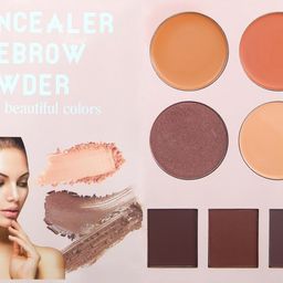 vars ; london All in one professional eyeshadow, highlighter, blusher, contour, bronzer, eyebrow powder combo palette image 5