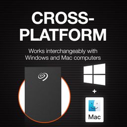 Seagate One Touch Hub 4TB Desktop External HDD – USB-C & USB 3.0 Port, with 3 yr Data Recovery Services, for Computer PC Laptop Mac, 6 Months Dropbox Backup Plan (STLC4000400), Black image 3