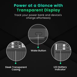 Portronics Luxcell Wireless Mini 10k 10000mAh 15W Magnetic Wireless Fast Charging Nano Power Bank with 22.5 Wired Output Compatible with iPhone 12 & Above & Other QI Enabled Devices(Black) image 5