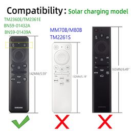 Oboe Silicone TV Remote Cover Compatible With Samsung Smart TV TM-2360 E Model 2023 - Protective Open Key Case With Lanyard (E-Glow in Dark Green) [Remote NOT Included] image 2