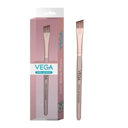 Vega Angular Blender for Eye Liner with Wooden Handle Make-Up Brush, Angular Brush for Eyebrow Shape & Eye Shadow, (MBN-07) image 1