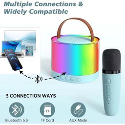 generic Smart Portable Speaker with Microphone, Lightweight, Compact Design with Superior Sound, Wireless Streaming, Smart Voice Control and Long-Lasting Battery for Music image 5
