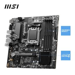 MSI PRO B650M-P Motherboard, Micro-ATX - Supports AMD Ryzen 7000 Series Processors, AM5 - DDR5 Memory Boost 6000+MHz/OC, 1 x PCIe 4.0 x16, 2 x M.2 Gen4, 2.5G LAN image 3