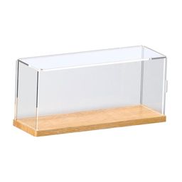 THE STYLE SUTRA Countertop Action Figures Display Box Showcase Wood Bottom for Retail Stores 30x10x13.5cm image 2