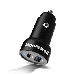 Honeywell Micro CLA 36W PD Smart Car Charger,18W Type C PD &18W USB A Port, Ultra-Fast Charging, Compatible with all Smartphone and Apple Devices (iPhone X and above variants, iPad, Airpods, and more) image 1