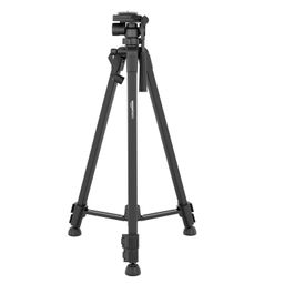 Amazon Basics 60 inch Professional Tripod with Phone Holder & 360° Rotating Ball Head | Extendable Height (53-151.5 cm) | Includes Carry Bag | for DSLR Camera & Smartphone image 1
