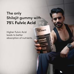 Man Matters Pure Himalayan Shilajit/Shilajeet Gummies with 75% Fulvic Acid & KSM 66 Ashwagandha | Boosts Stamina, Strength & Improves Energy Levels | No Added Sugar | Pack of 60 image 3