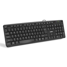 FRONTECH Wired Keyboard | Membrane Keys with Retractable Stands | USB Plug & Play | Ergonomic & Comfortable Design | 1 Year Warranty (FT-1672, Black) image 1