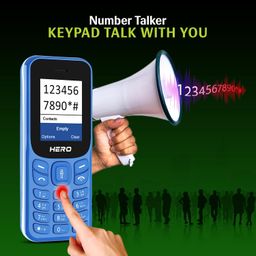 Lava Hero Shakti 2025 Dual Sim Keypad Mobile Phone (with Vibration Alert) | 1.8" Display | Super Saving Battery Mode | Stylish Design | Number Talker | (Pepsi Blue) image 5