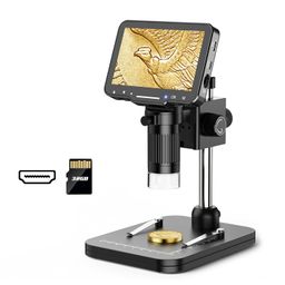 LP043H 4.3 Inch Coin Microscope with HDMI, Leipan 1000X LCD Digital Microscope for Adults,1080P Coin Magnifier Taking Photo/Video with 8 LEDs,Compatible with Windows,Mac,and TV,32GB SD Card Included image 1