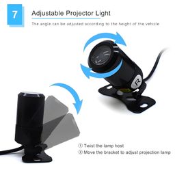 ELTRON TURBO Motorcycle LED Angel Wings Style Light Waterproof, Universal fit for All Motorcycle and Car Models (White Color Angel Wings Reflection) (Pack of 1 SET) image 5