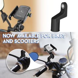 YELLOWFIN Universal Handlebar Mount Extender for Bikes & Scooters – Compatible with Mobile Holders, Bottle Holders & Camera Mounts | Sturdy ABS with Metal Bush | Secure & Vibration-Free Fit image 2