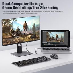 vixlw USB3.0 Video Capture Card, 4K HDMI to USB/USB-C Capture Card, HDMI Video Capture Device for Streaming and Recording, Work with Windows/Mac OS/OBS, for Live Broadcast PS4/5 Switch Gaming Streaming image 2